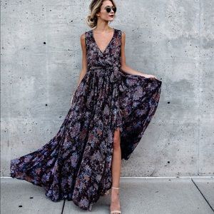 Vici Cranberry Fields Maxi Dress